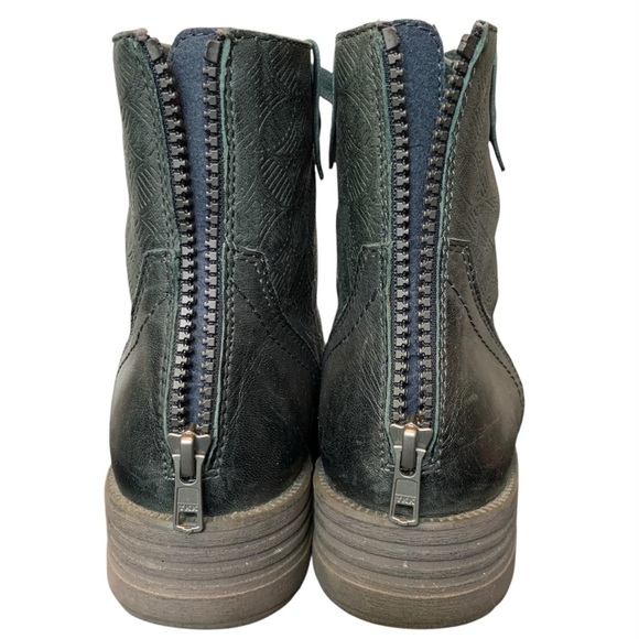 Rockport Cobb Hill Collection Boots Womens 7.5 Green Leather Army Combat Chukka - Picture 6 of 14